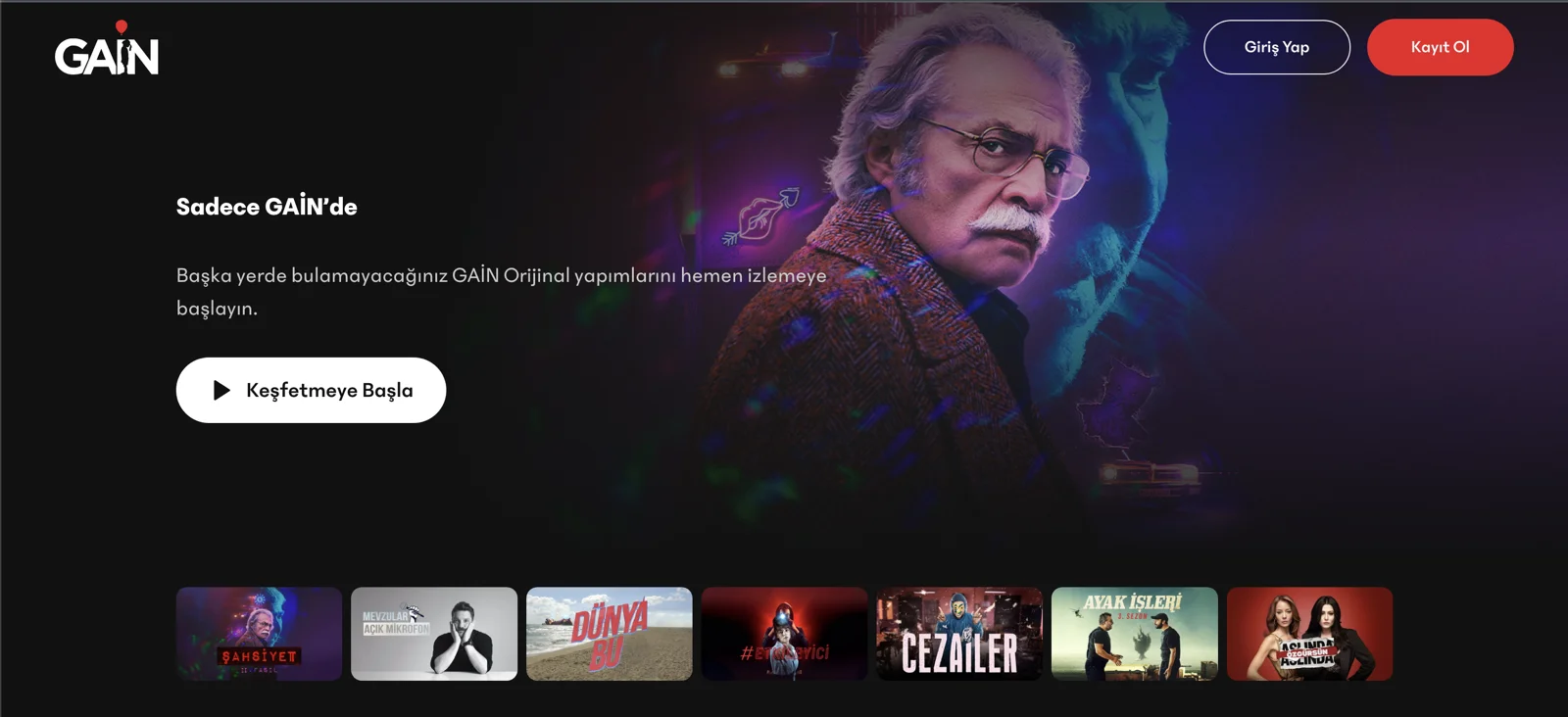 By connecting to a Turkish VPN server, you can watch one of the most popular Turkish TV series, Şahsiyet, on Gain.