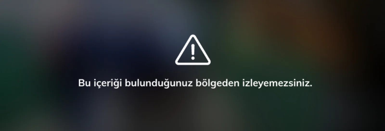 Geo-restriction is the biggest problem for the streamers. When you try to access Kanal D outside Turkey, you will get the error message on this image.