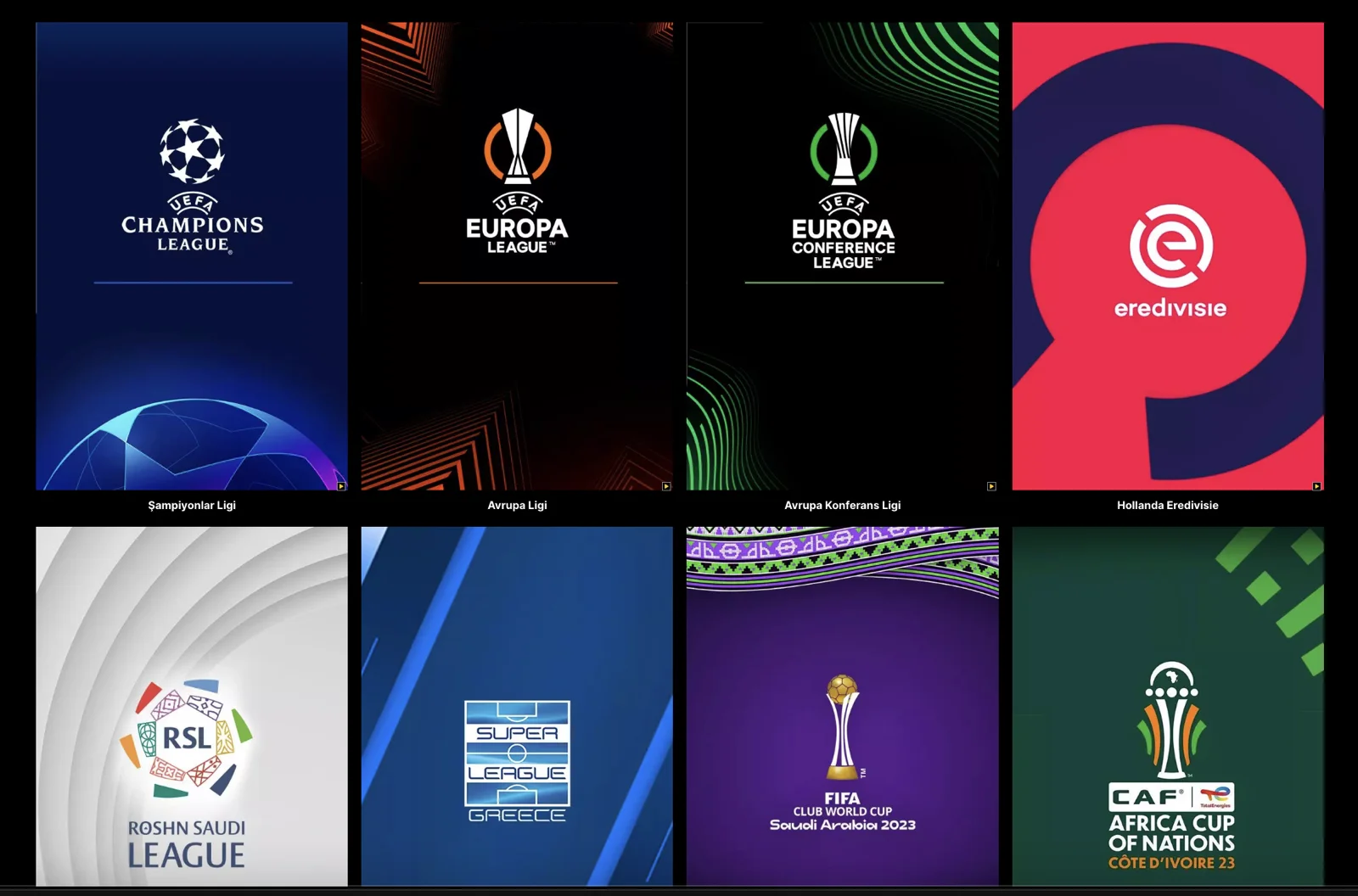 Sports leagues you can watch on EXXEN with a VPN connection.
